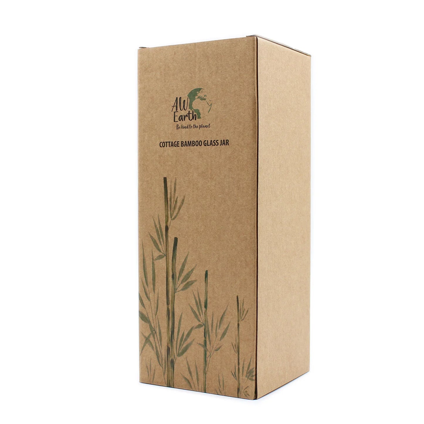Bote de Cristal con Tapa de Bambú - 25cm - La Tienda del Té
