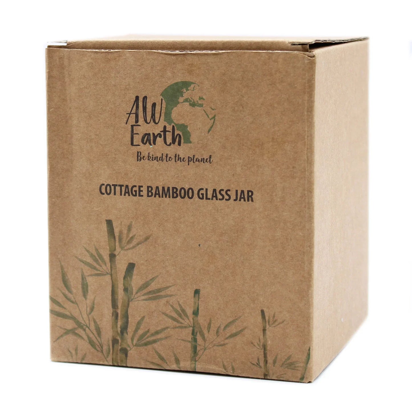 Bote de Cristal con Tapa de Bambú - 10cm - La Tienda del Té