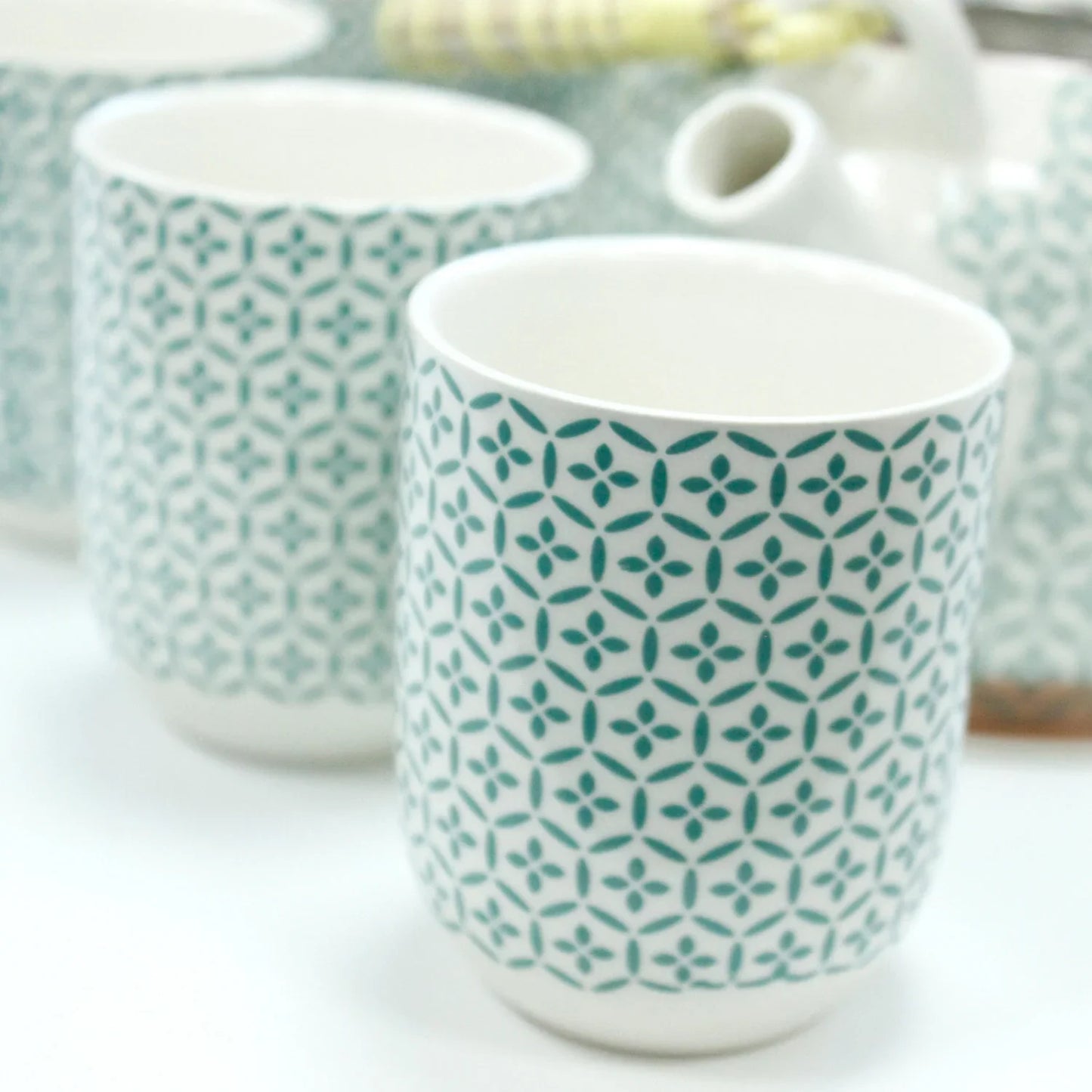 Set de tetera - Mosaico verde - La Tienda del Té