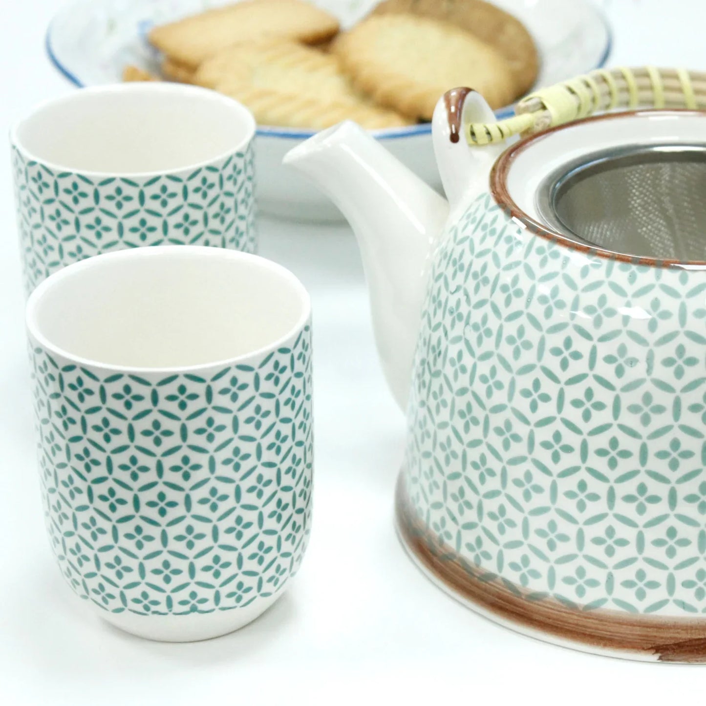Set de tetera - Mosaico verde - La Tienda del Té
