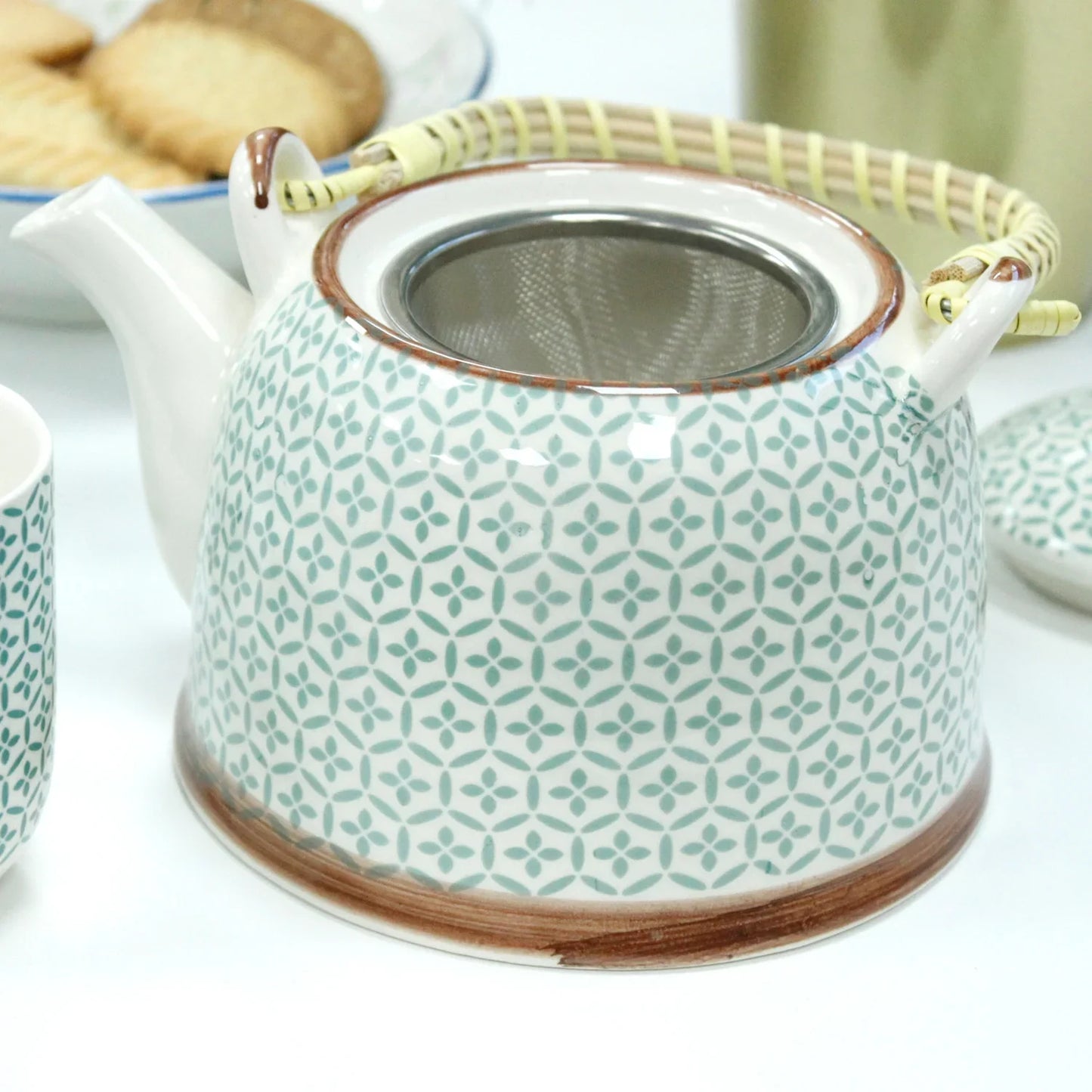 Set de tetera - Mosaico verde - La Tienda del Té