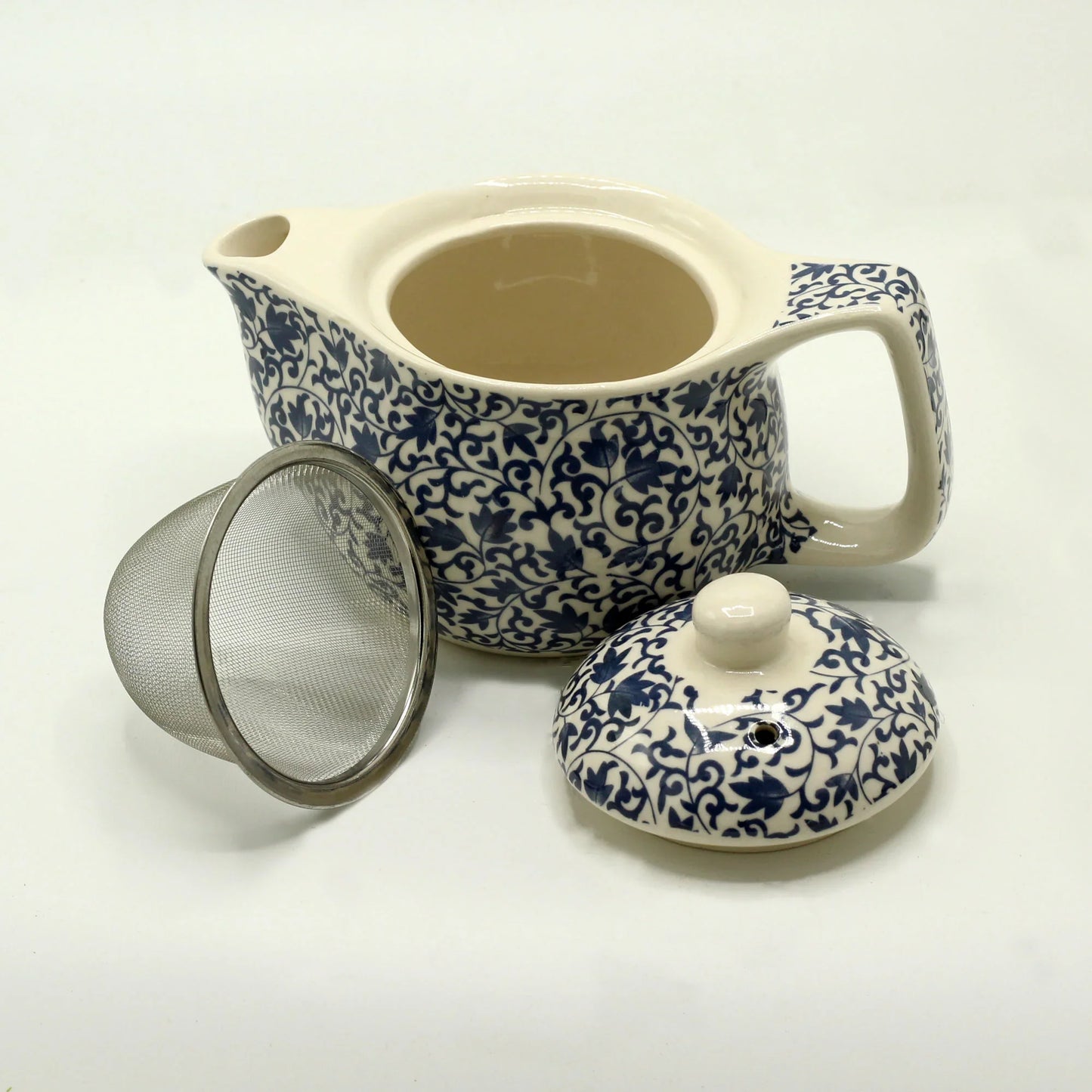 Tetera pequeña - Diseño azul - La Tienda del Té