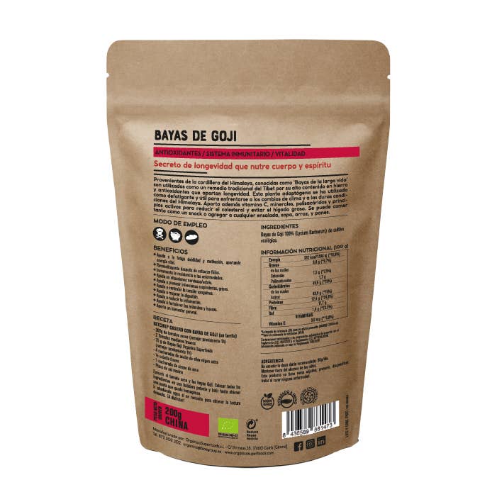 Bayas de Goji Ecológicas