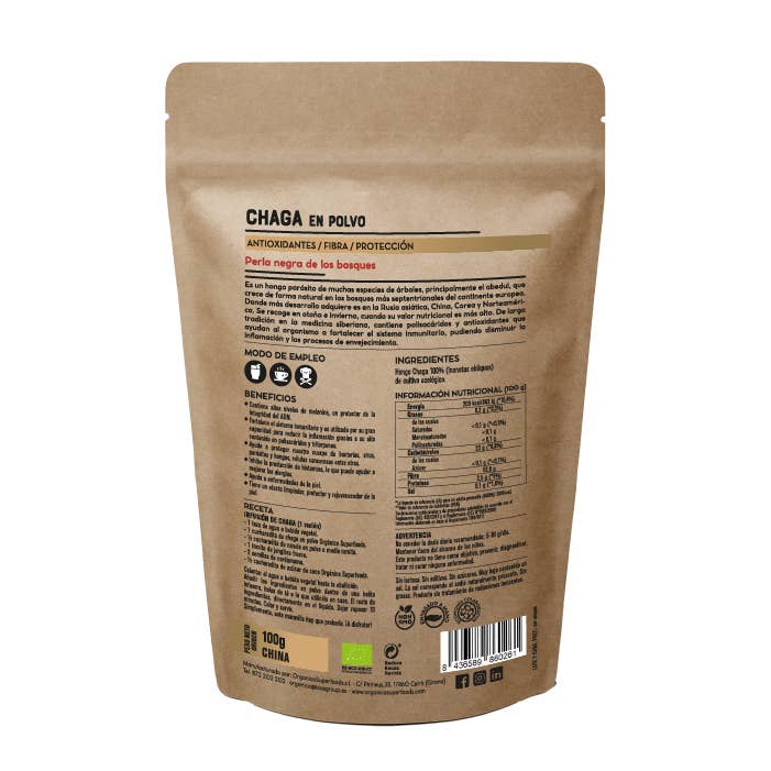 Chaga en polvo Ecológico
