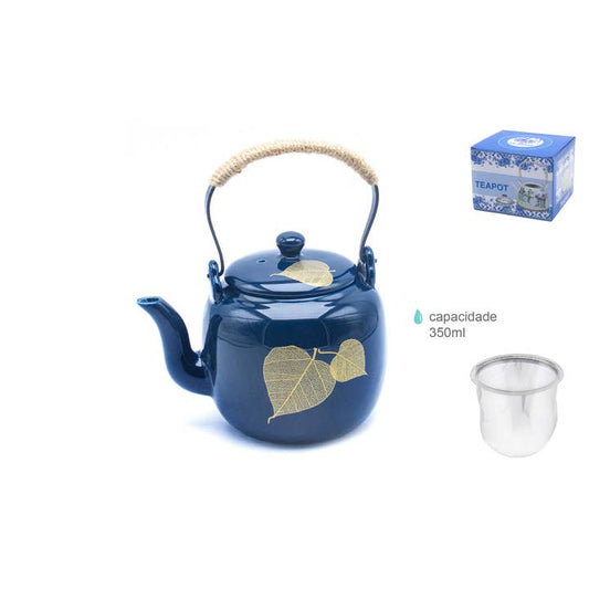 Tetera Cerámica Azul 350 ml - La Tienda del Té