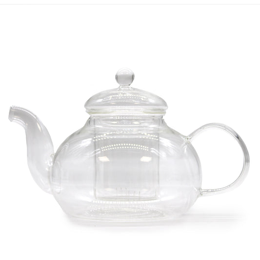 Tetera de vidrio con infusor - Perla Redonda 800ml