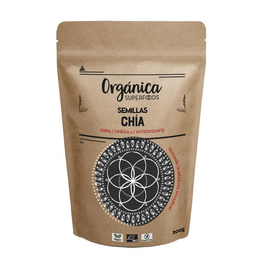 Sementes de chia biológicas