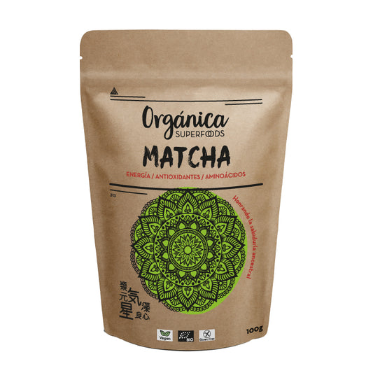 Matcha em pó biológico
