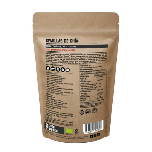 Sementes de chia biológicas