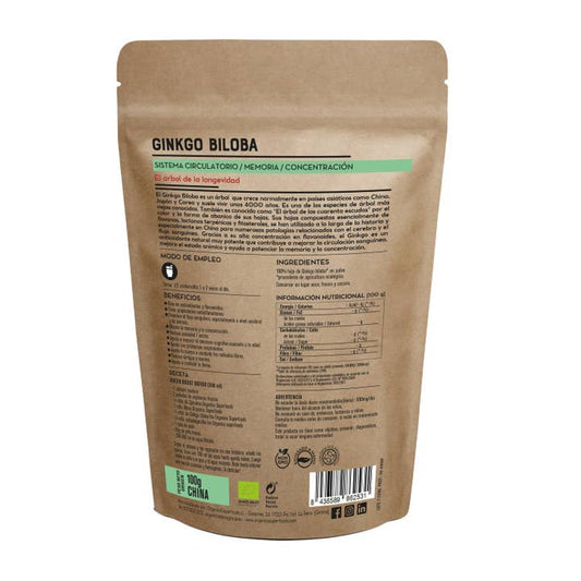 Ginkgo Biloba Ecológico